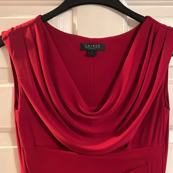 Lauren by Ralph Lauren red dress size 6 - Picture 2 of 5